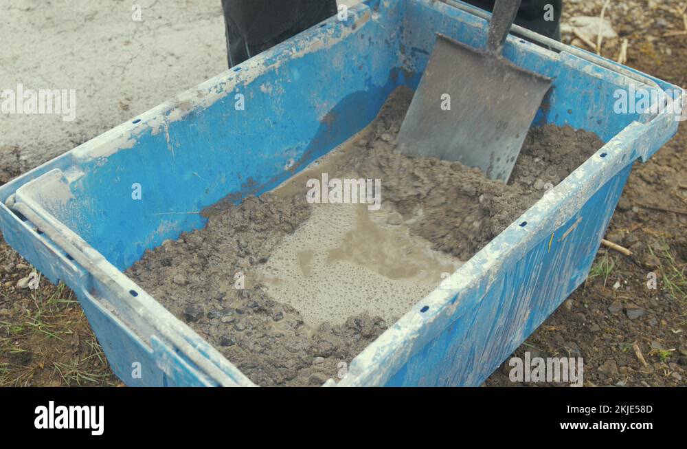 Mixing cement sand gravel Stock Videos & Footage HD and 4K Video