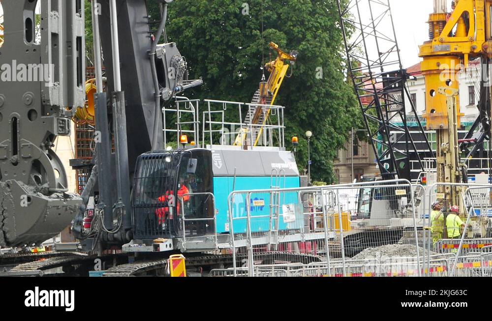 Building of Project Västlänken, underground trainstation Haga, by Stock