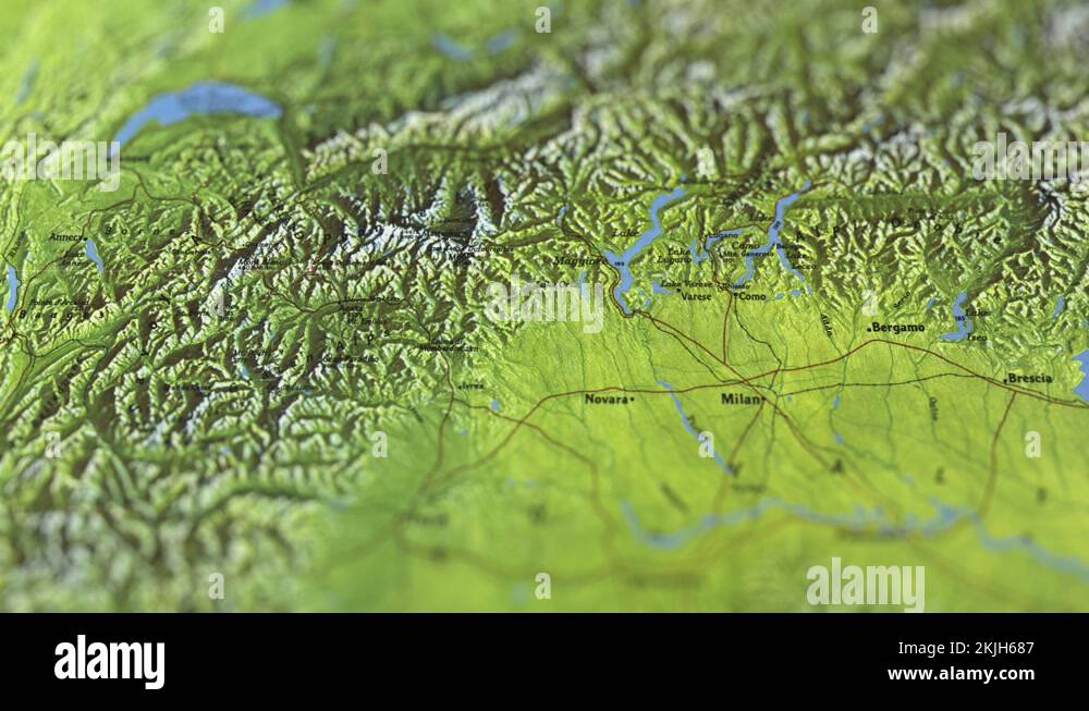 Alps Italy Map