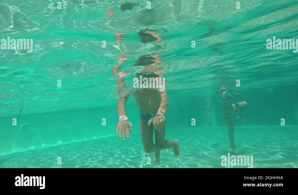 Boy diving with goggles Stock Videos & Footage HD and 4K Video Clips