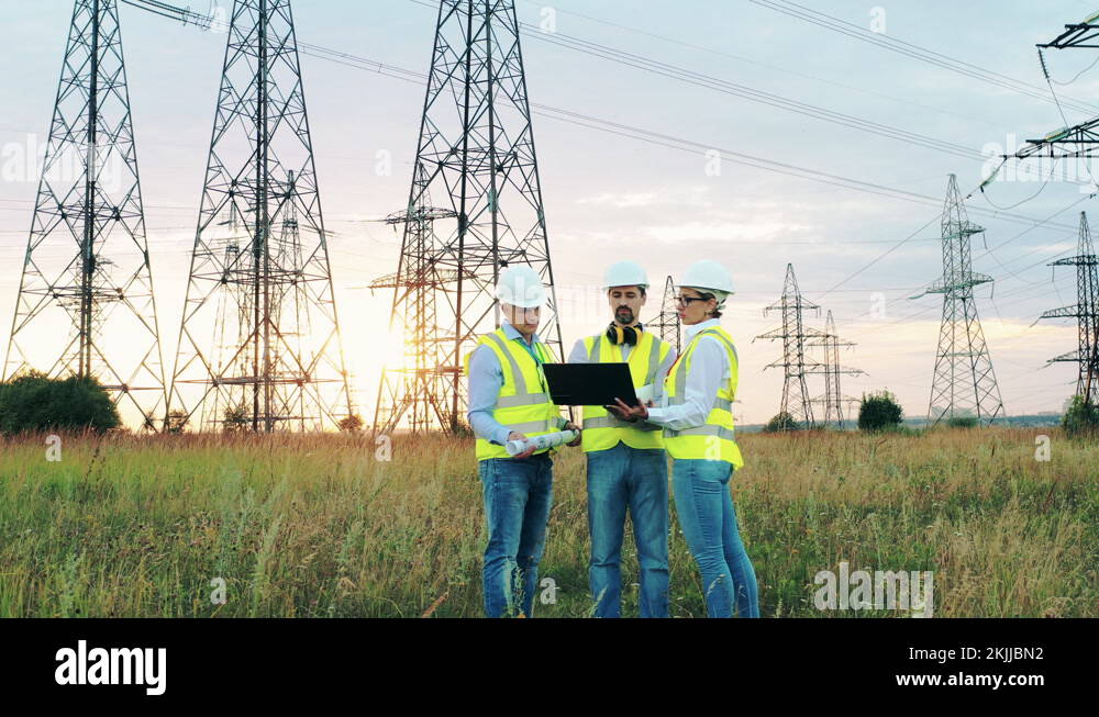 Power transmission engineers Stock Videos & Footage HD and 4K Video