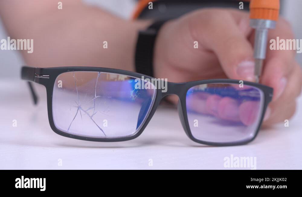 Broken cracked glasses Stock Videos & Footage HD and 4K Video Clips