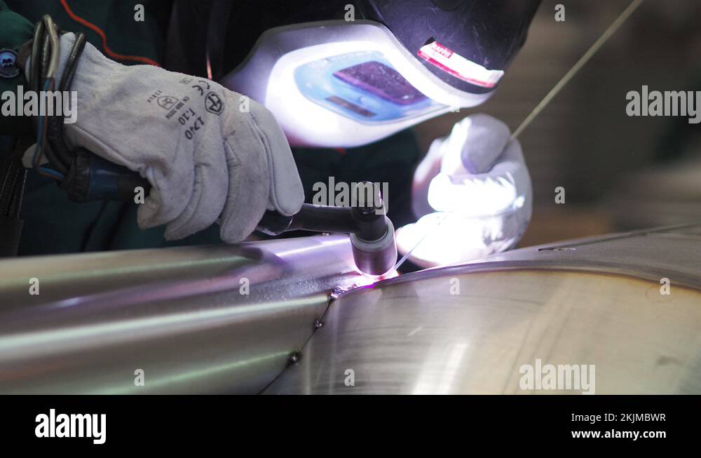 Welder, using VIG, TIG, MIG MAG method to welding stainless steel parts