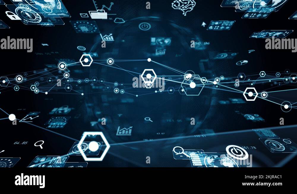 Communication network concept. GUI (Graphical User Interface Stock ...