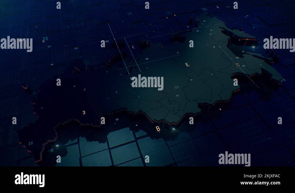 Russian map 4k 1 Stock Video Footage - Alamy