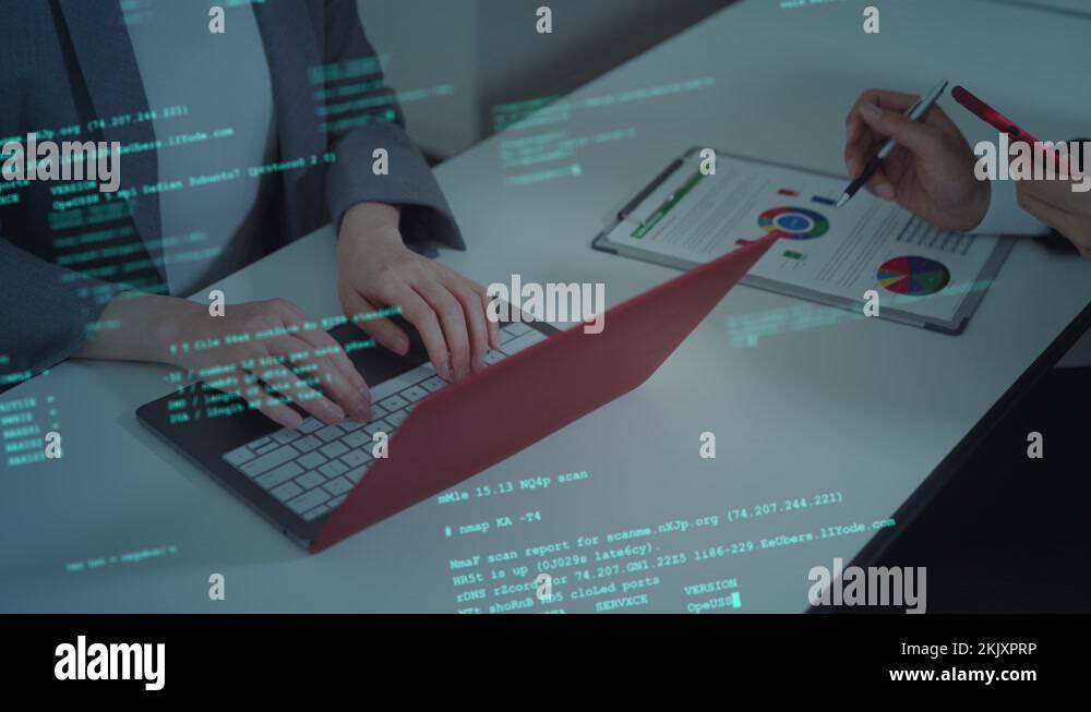Programming concept. Programmer. System engineering with Digital ...