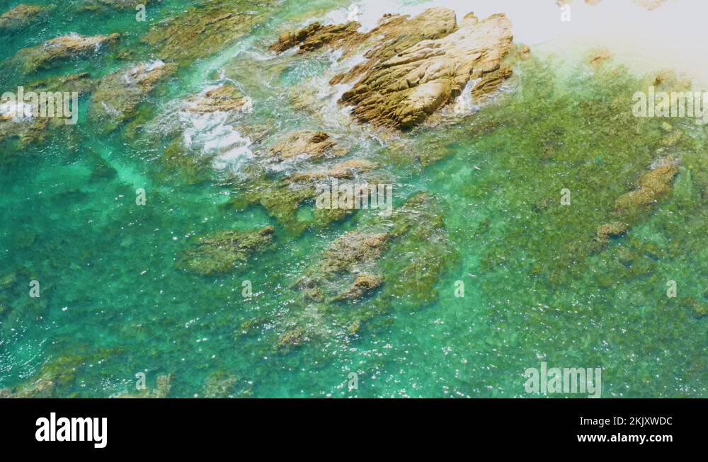 PALMILLA BEACH BCS MEXICO2020 Camera Angled Down At A Shoreline Of