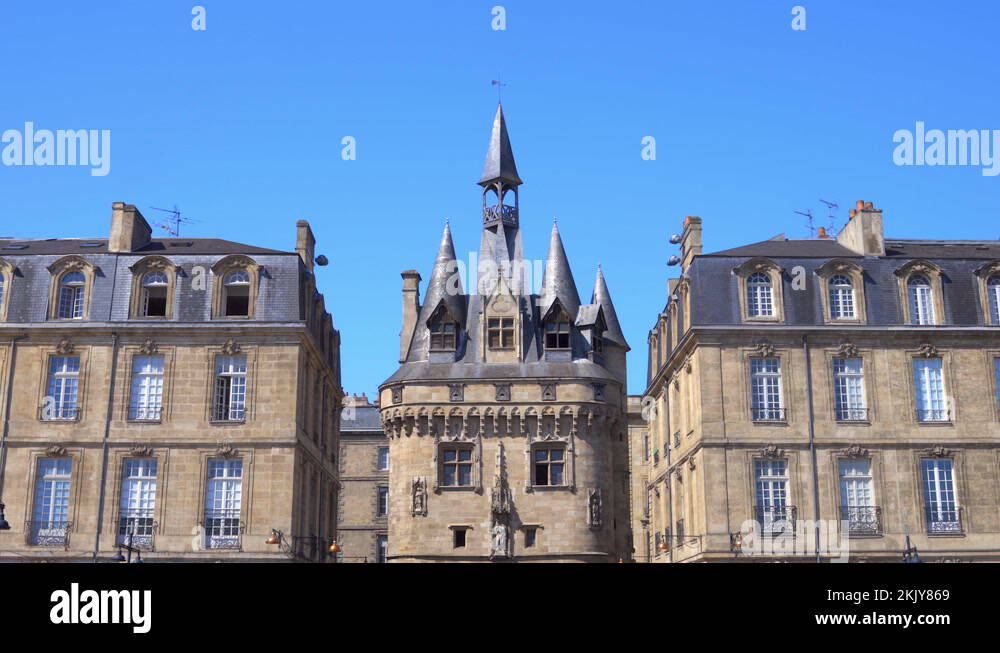 Porte Cailhau, a famous medieval gate of the old city walls of Bordeaux
