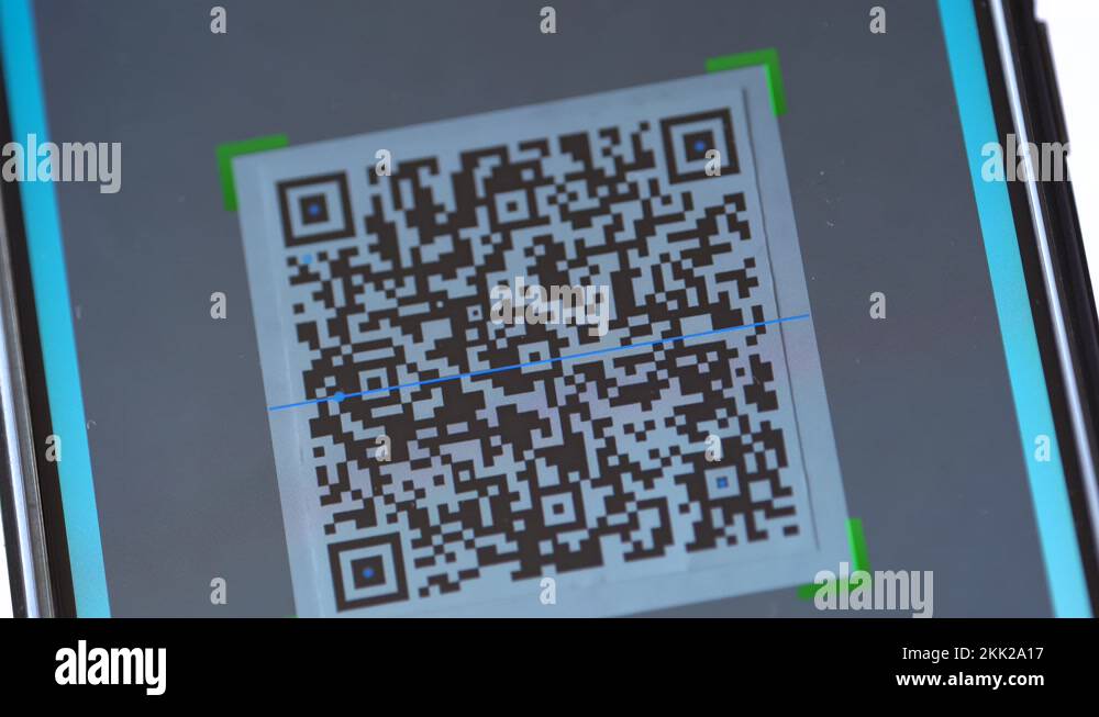 QR code scanning app. QR code reader and QR code scanner on smartphone ...