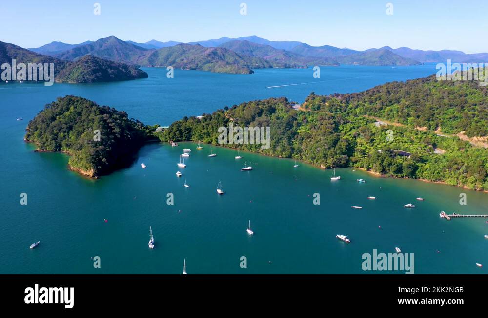 "Ngakuta bay at Queen Charlotte sound at South Island of New Zeland