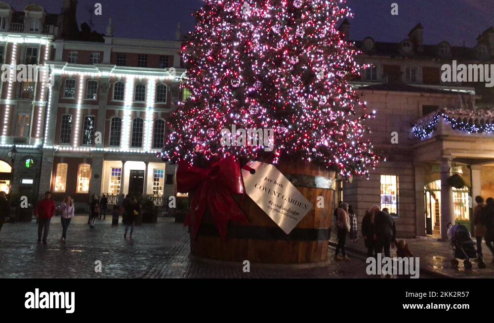 Old covent garden christmas tree Stock Videos & Footage HD and 4K