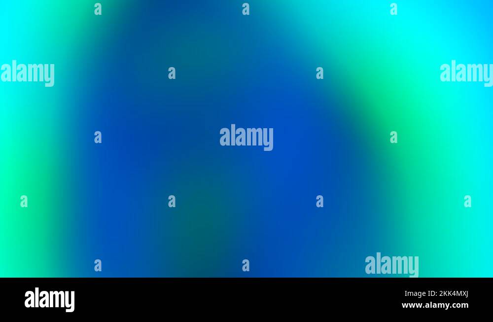 Blue and green spectrum illusion light show. Color gradient animation