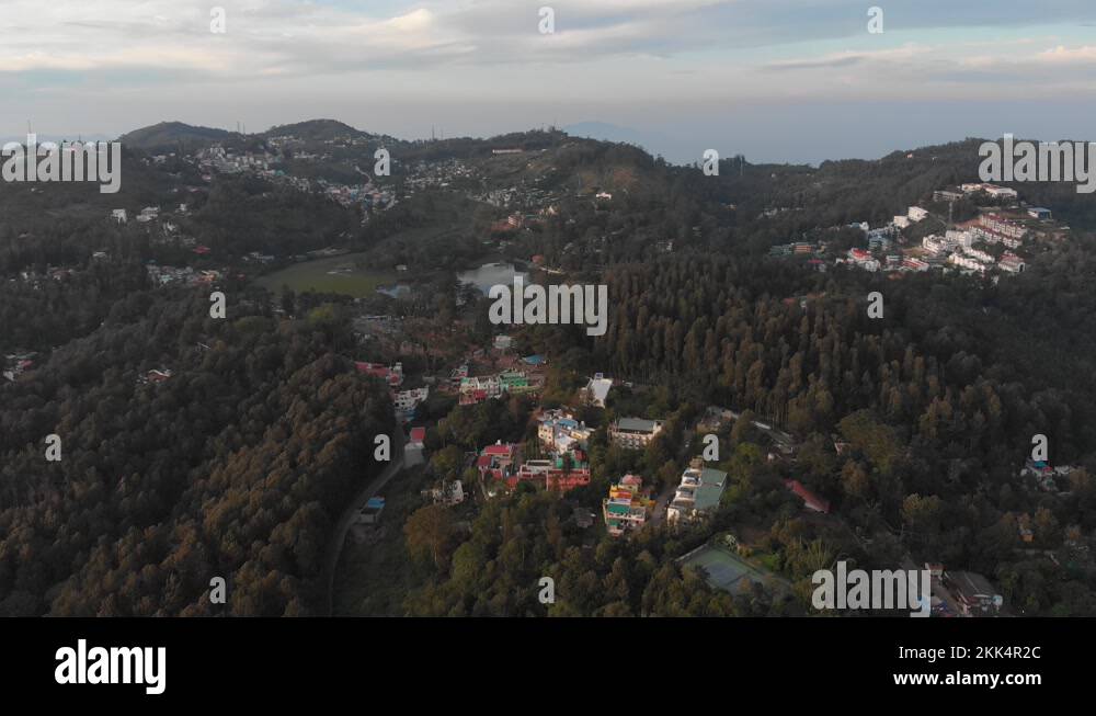 Homes of the Yercaud hill station in the Salem district of India