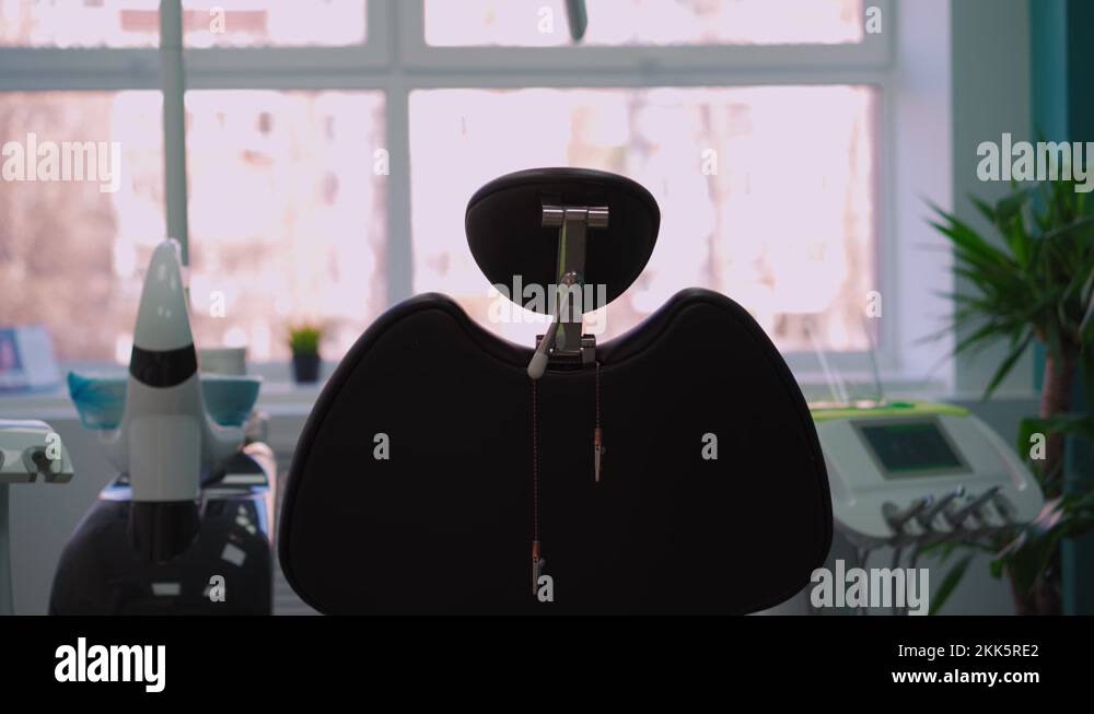 Empty office in Dental clinic. Medical couch for dentistry. Medicine