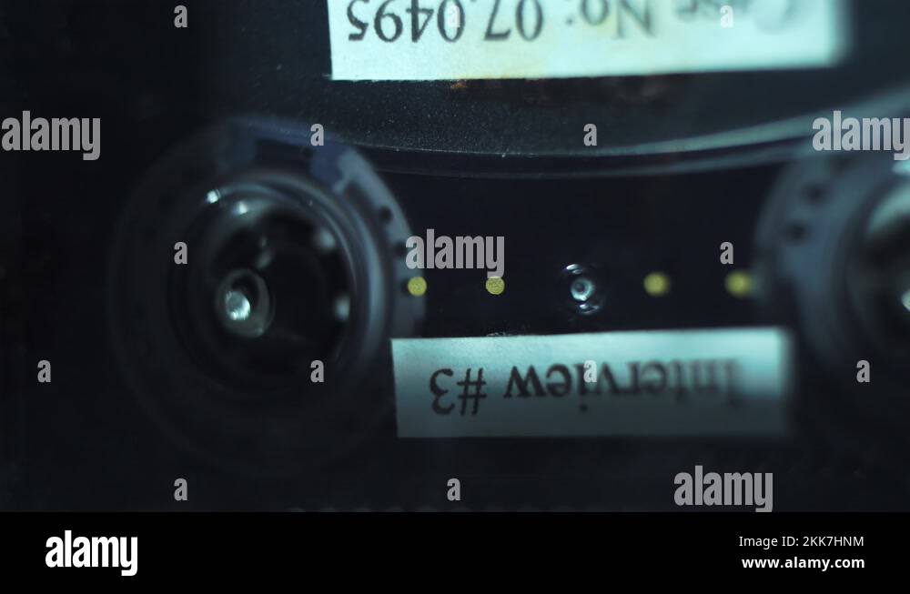 Police Interview With Cinematic Cassette Recording, Interrogation Or