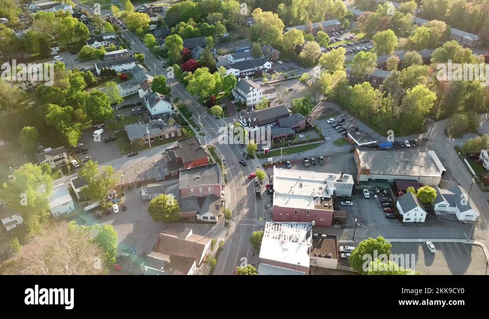 Downtown Fishkill in New York's Hudson Valley is shown in this 4K