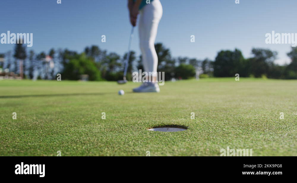 Golf player female sport bunker Stock Videos & Footage HD and 4K