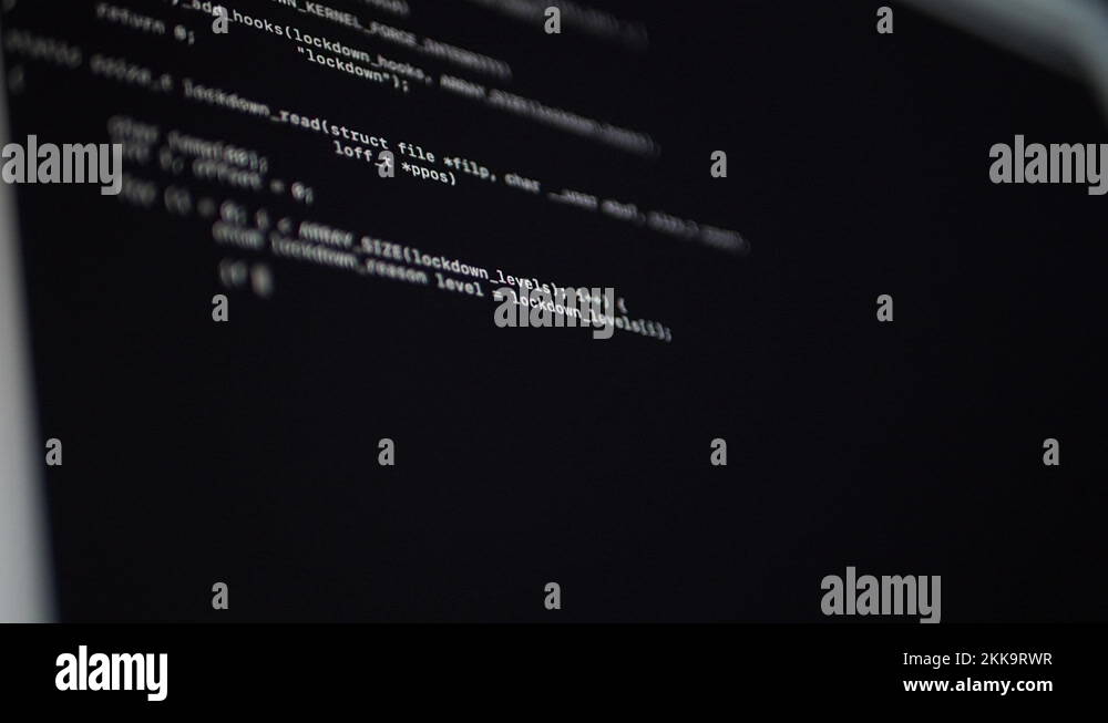 Laptop screen. Coding source code and delete script Stock Video Footage ...
