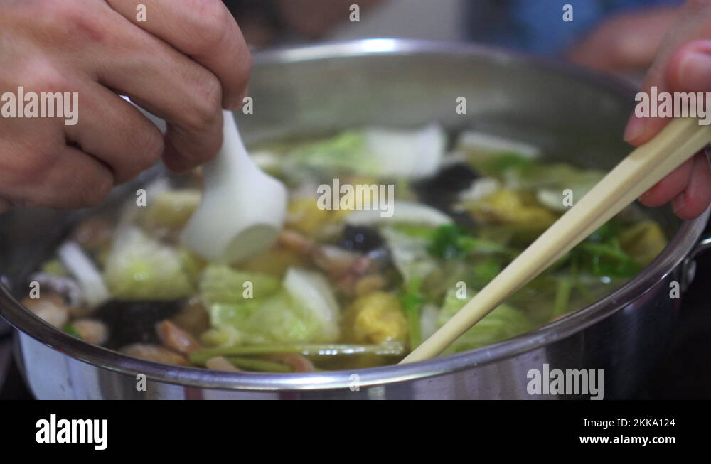 Vegetable seafood broth Stock Videos & Footage HD and 4K Video Clips