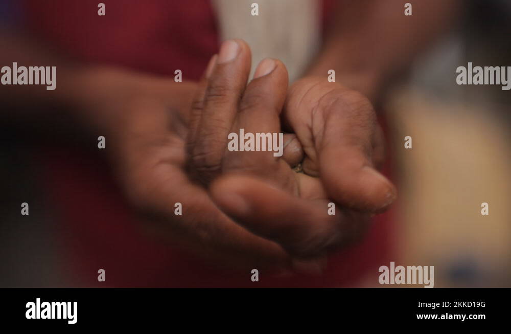 Gutka or betel quid is a chewing tobacco preparation using hand, India