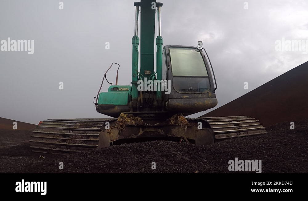 Oil Palm Plantations, Unloading Palm Kernel Shells From Barges Stock ...