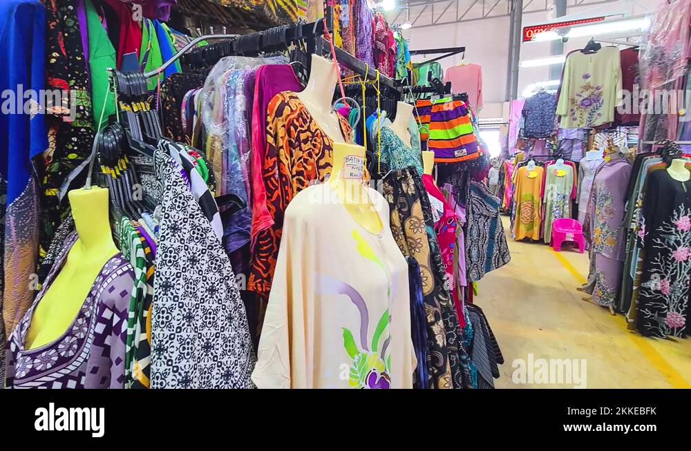 Traditional Malaysian Garments AKA Baju Kurung With Different Colors And Pat Stock Video Footage