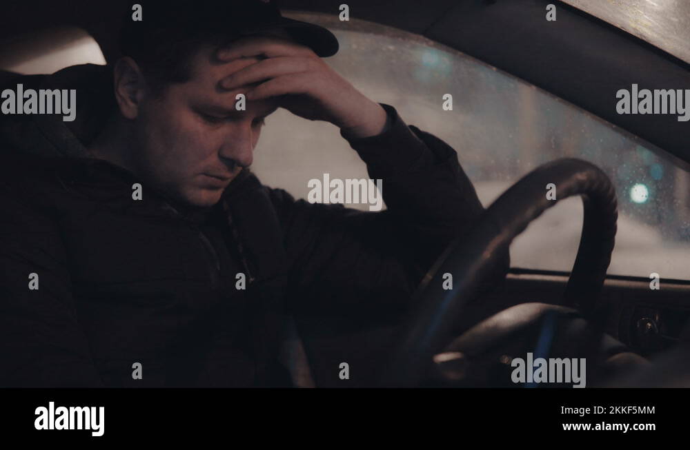 Depressing Car Ride Depression man car Stock Videos & Footage - HD and 4K Video Clips - Alamy