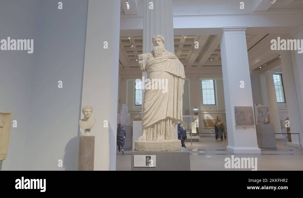 Greek marble statue museum not roman Stock Videos & Footage HD and 4K
