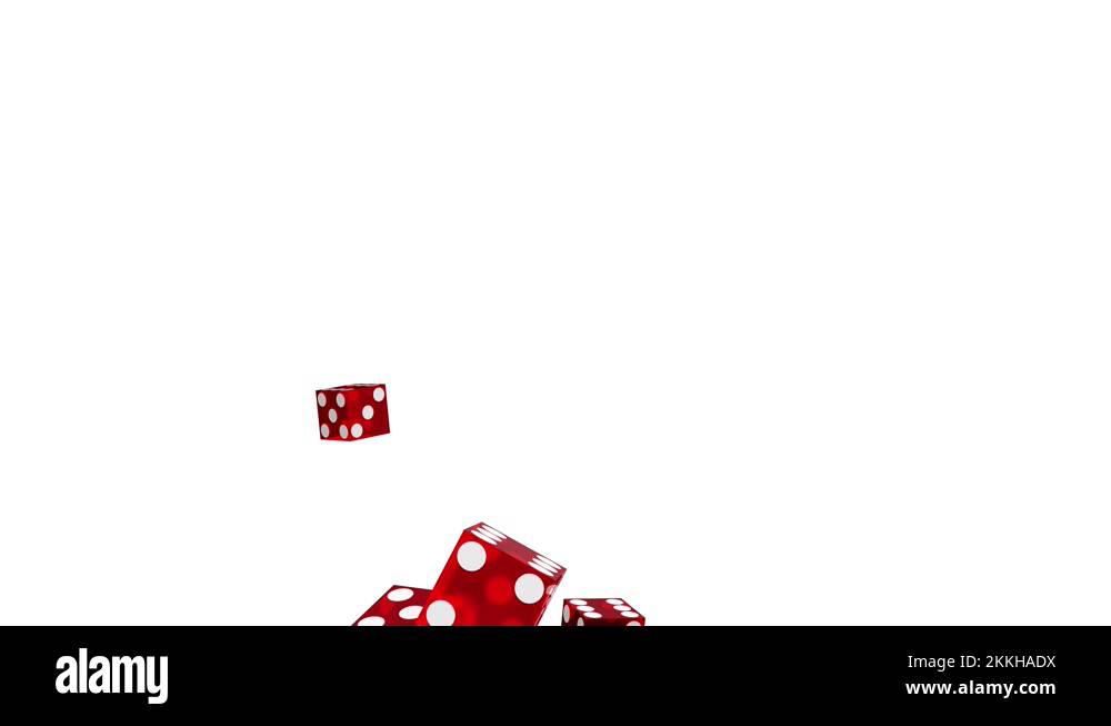 Five rolling gaming dice in slow motion isolated on а white background Stock Video Footage Alamy
