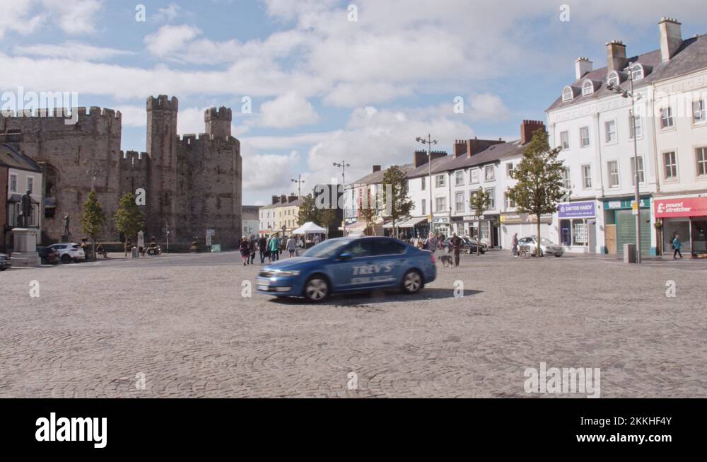 Caernarfon town centre Stock Videos & Footage HD and 4K Video Clips