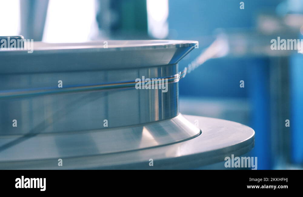 Electrical wire manufacturing process. Rotating shaft Stock Video