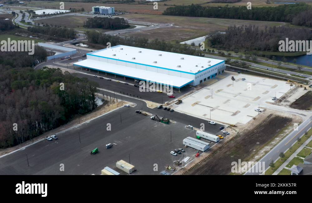 Amazon distribution center aerial Stock Videos & Footage HD and 4K
