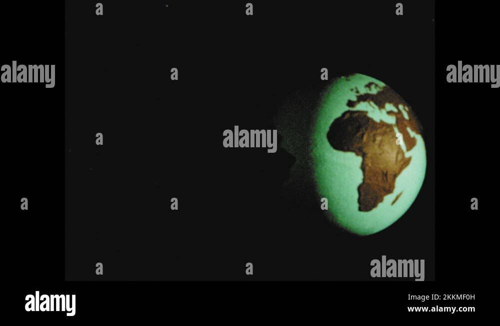 1960s Earth Rotates View Of Stars Stock Video Footage Alamy