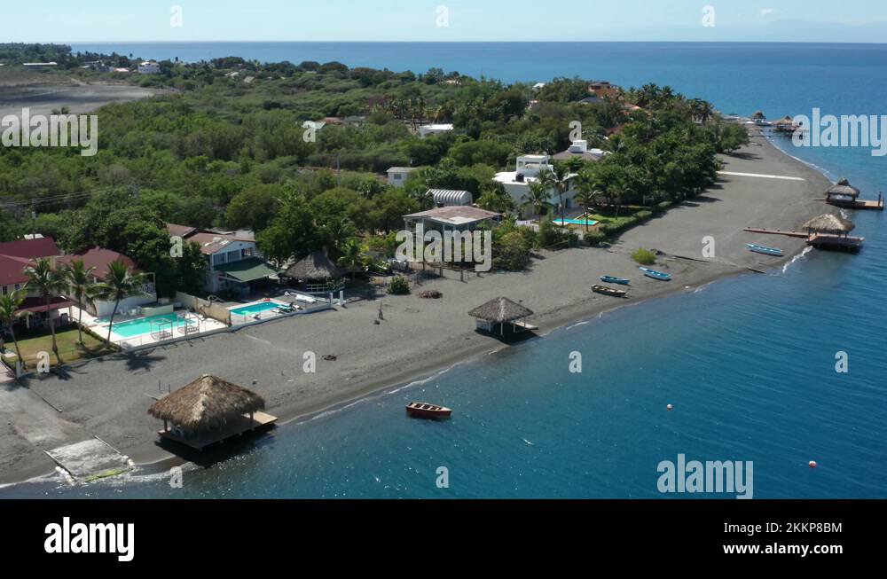 Paradisiac sand strip, Palmar de Ocoa beach, Dominican Republic
