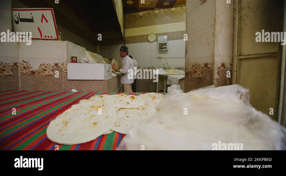 A Traditional Bakery Between Tea Shops Near The Citadel in Erbil, Iraq