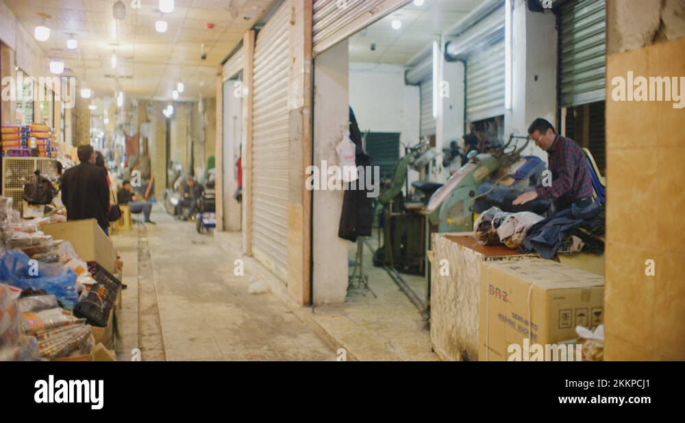 Traditional Steam Press Iron On Suit Jackets At The Grand Bazaar in