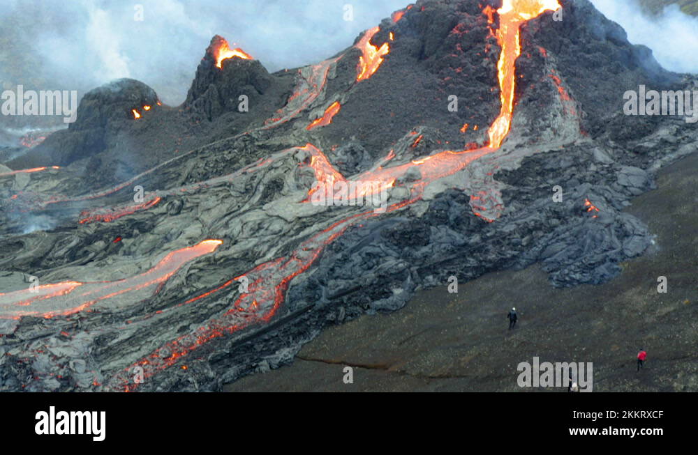 Volcano lava eruption people Stock Videos & Footage - HD and 4K Video ...