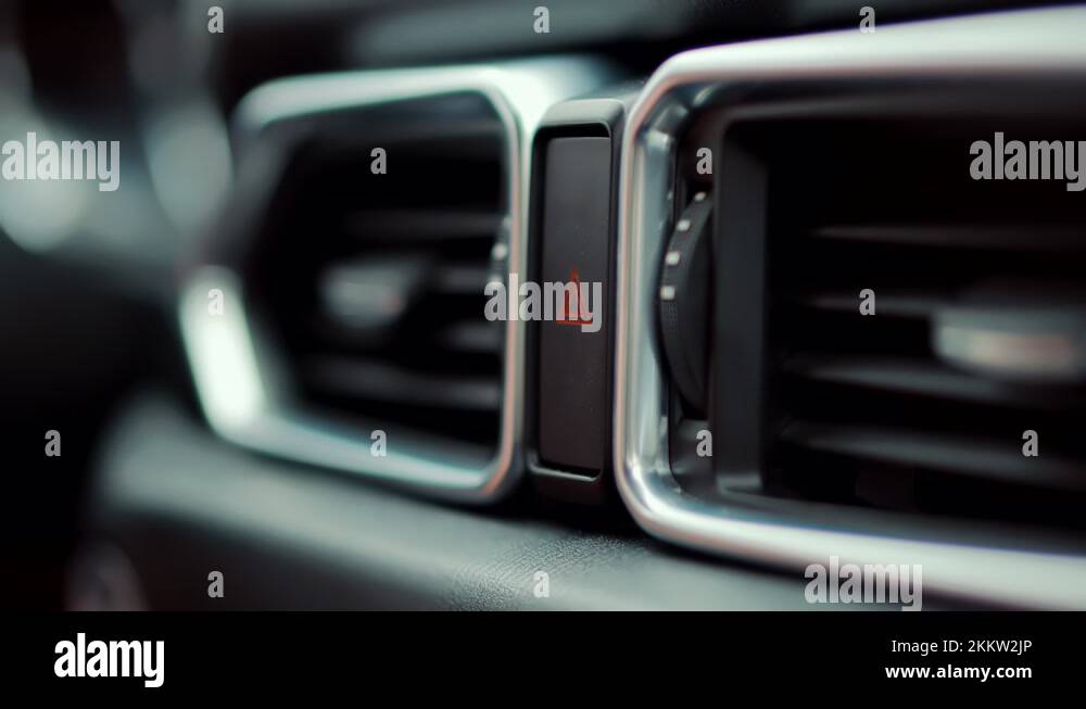 Car Hazard Emergency Lights Button.Emergency Car Warning Lights