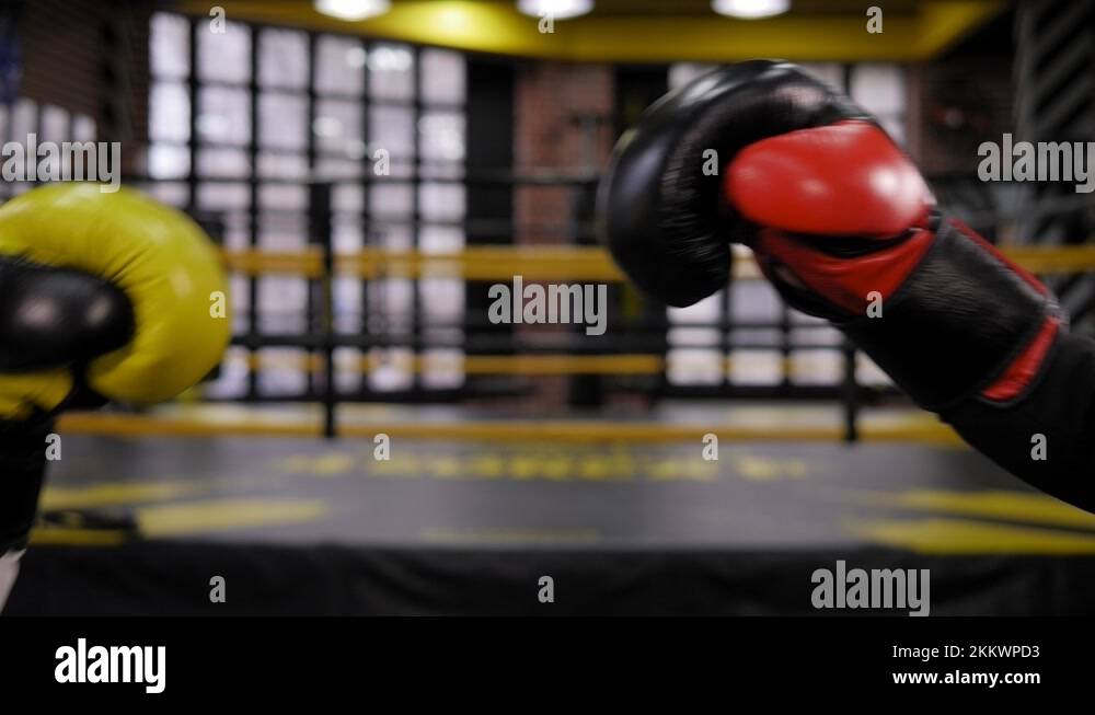 Boxing ring strength competition challenge aggression boxing glove