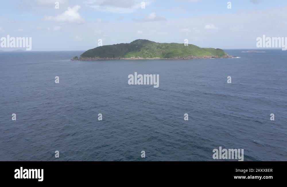 Aerial View Of Cabbage Tree Island John Gould Nature Reserve In Port