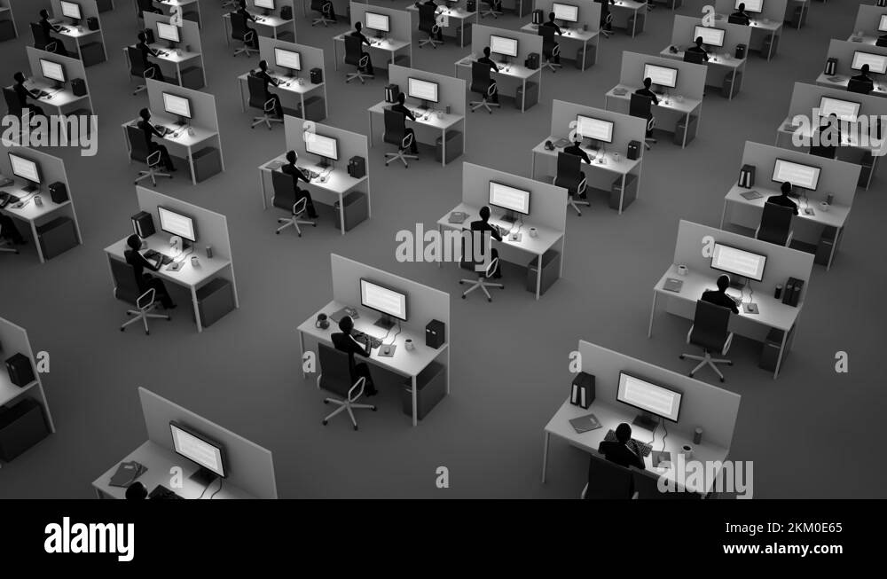 Rows of office desks Stock Videos & Footage HD and 4K Video Clips Alamy
