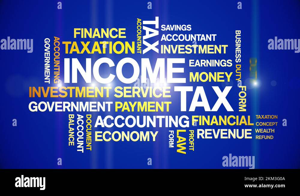 tax animated tag word cloud,text animation typography seamless