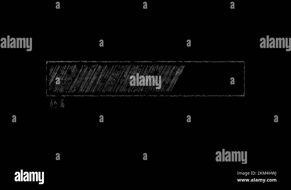 Sketch or Drawing Style Bar Loading Progress Bar Animation Stock Video ...
