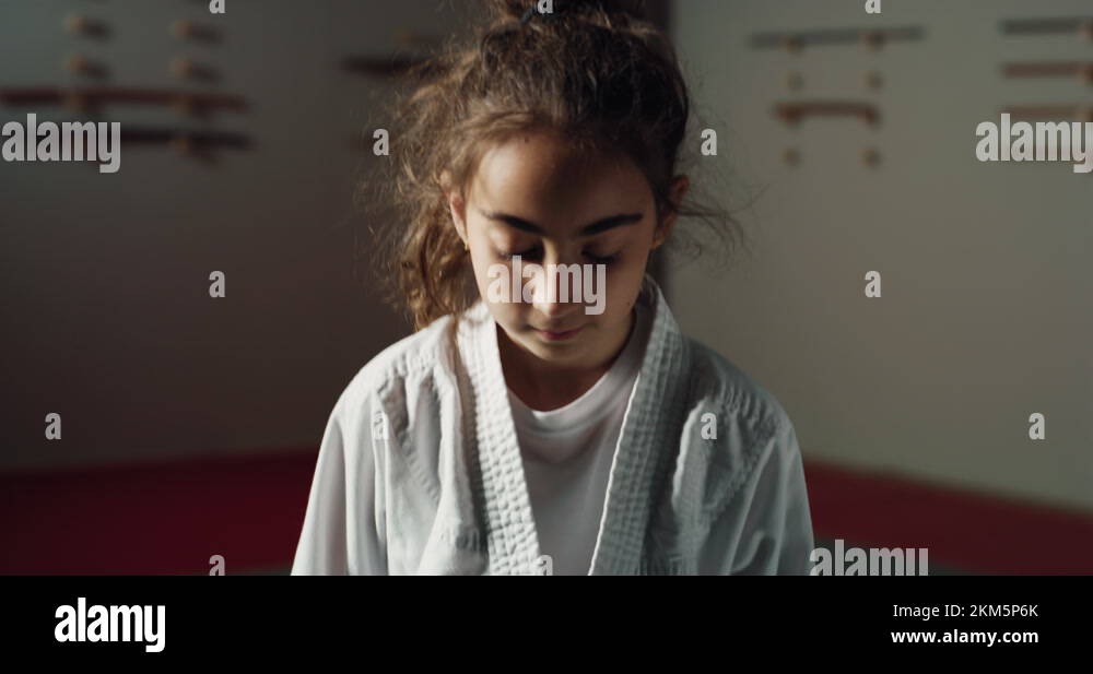 Little girl martial arts fighter Stock Videos & Footage HD and 4K