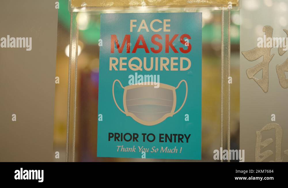 Wear face mask required Stock Videos & Footage HD and 4K Video Clips