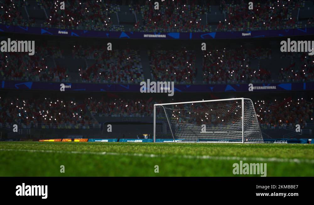 crowd fans wait soccer championship in stadium arena at day Stock Video ...