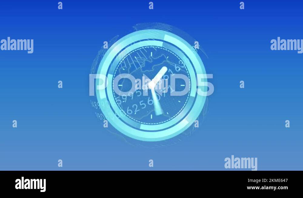 Blue numbers on clock Stock Videos & Footage HD and 4K Video Clips