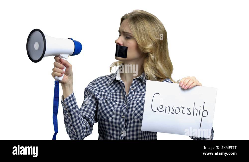 Freedom of speech and censorship concept Stock Video Footage Alamy