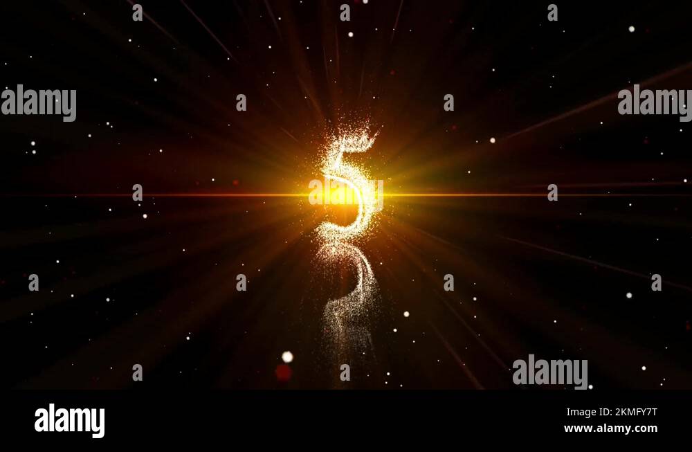 Film countdown numbers vector illustration Stock Videos & Footage HD