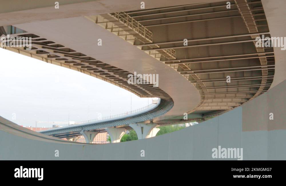 cablestayed bridge pylon fastening architecture engineering Stock